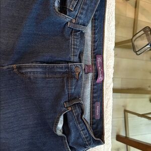 Gloria Vanderbilt Women's Boyfriend Jeans - Dark Blue